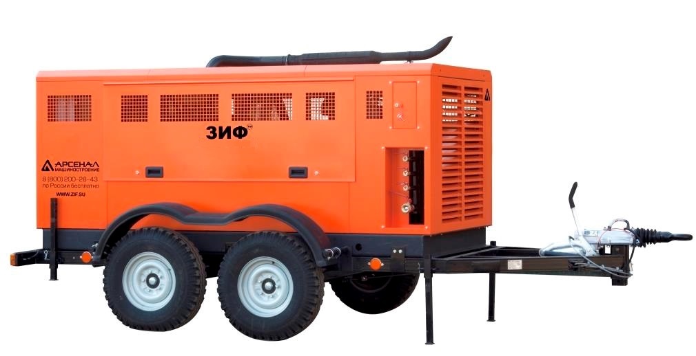 Передвижной компрессор ЗИФ ПВ-16/0,7 на шасси