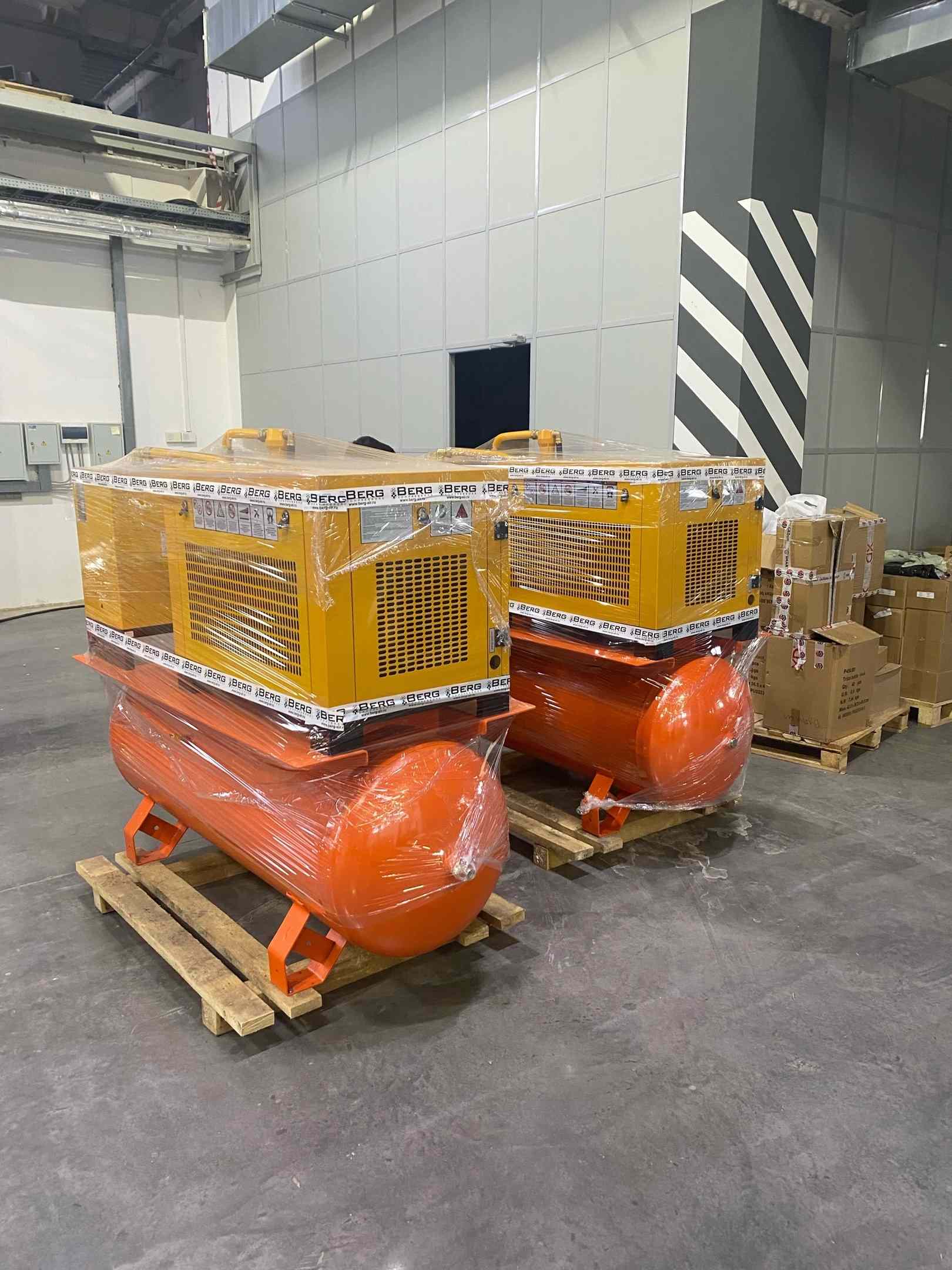 Поставка компрессоров BERG для представителя концерна HYUNDAI WIA