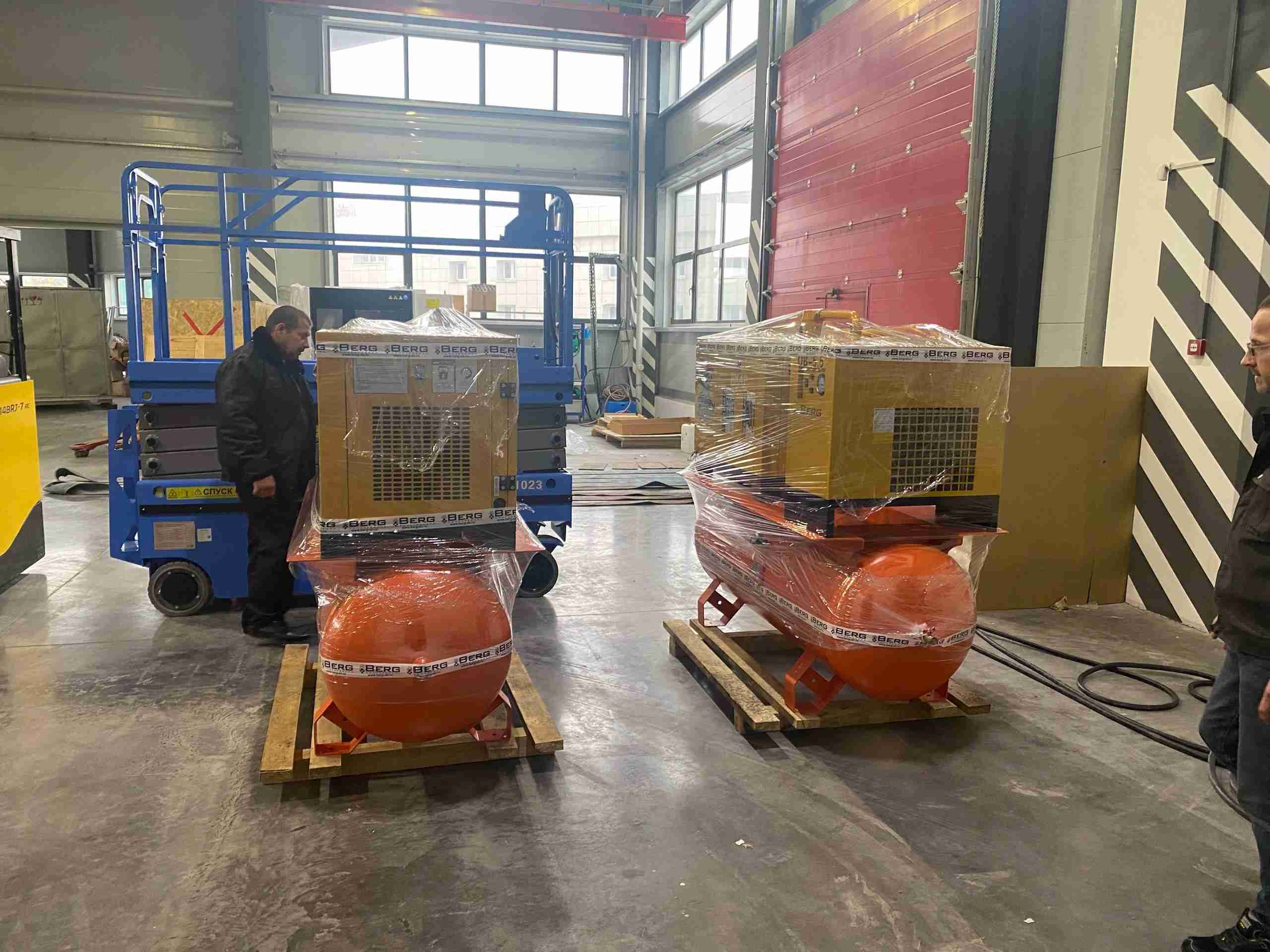 Поставка компрессоров BERG для представителя концерна HYUNDAI WIA