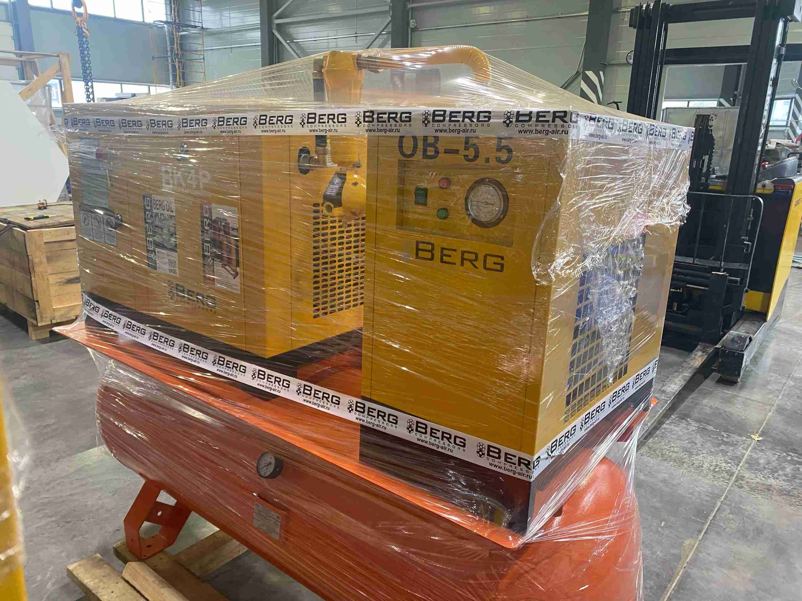 Поставка компрессоров BERG для представителя концерна HYUNDAI WIA