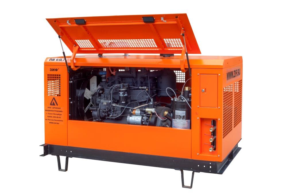 Передвижной компрессор ЗИФ ПВ-3,5/0,7 F